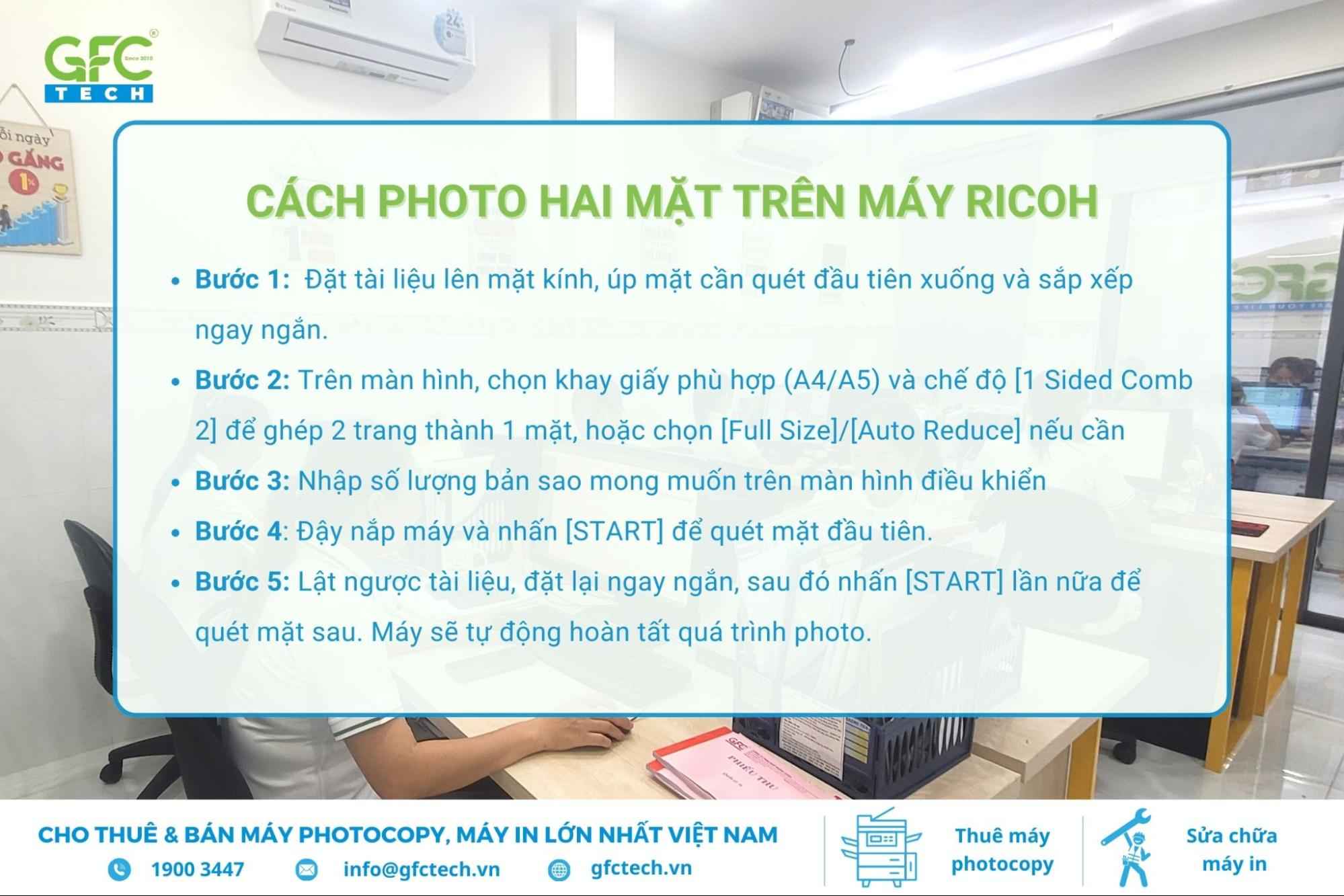 chọn in 2 mặt trên máy photocopy