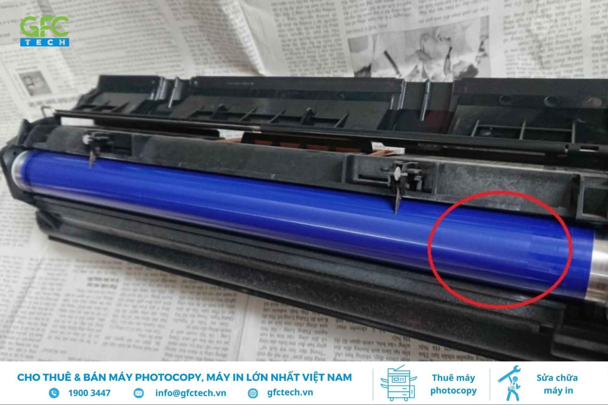 máy photocopy báo lỗi hết mực