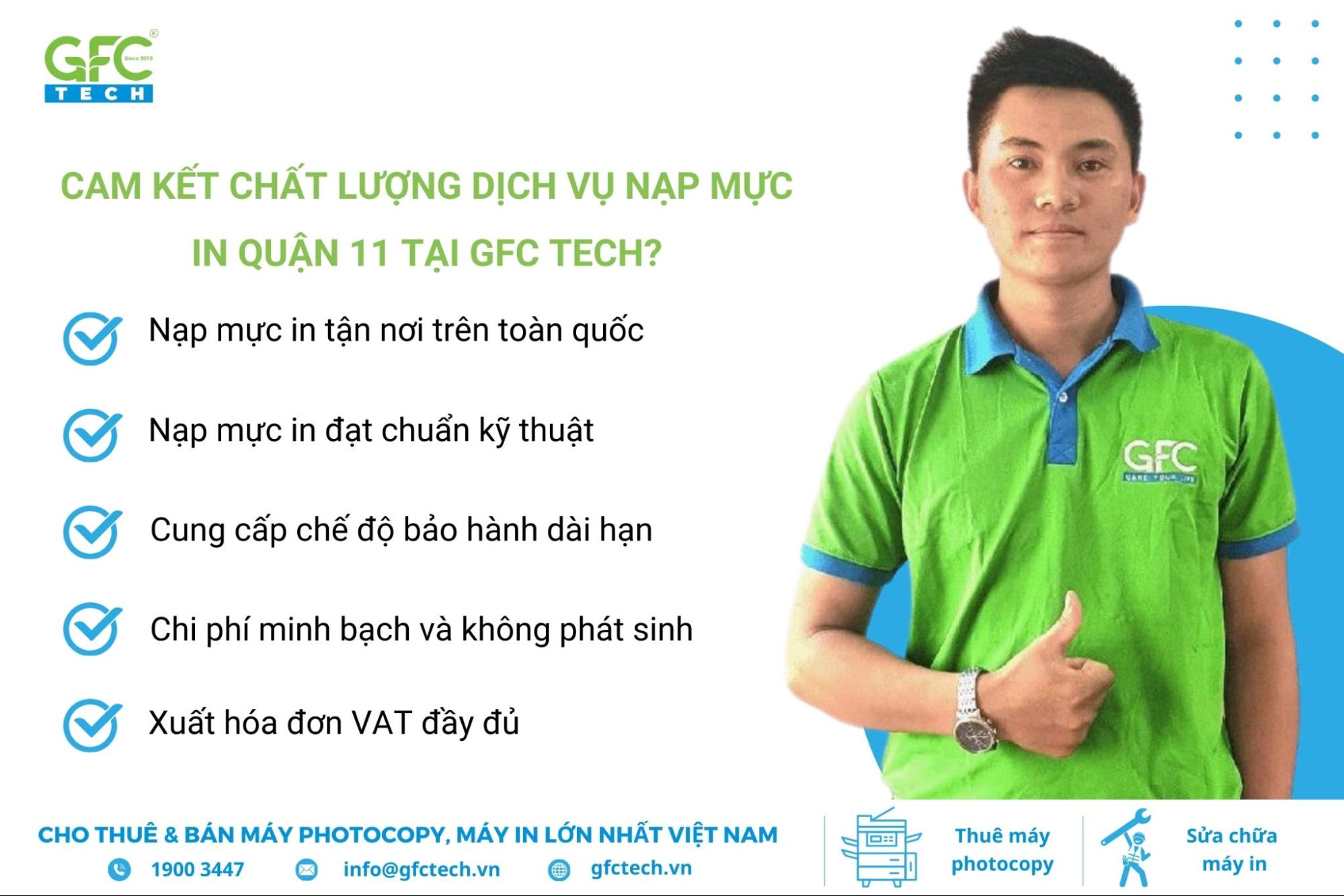 nạp mực máy in quận 11